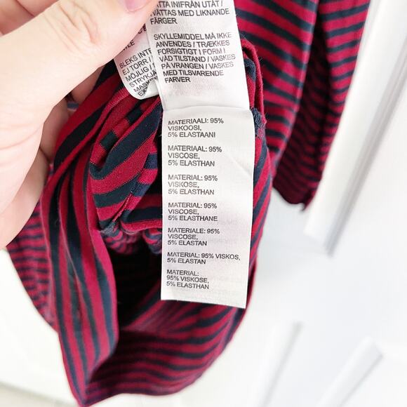 Ritva Falla Striped Jersey Knit Shirt Dress - Picture 5 of 6